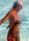 elizabeth in a malibu strings bikini