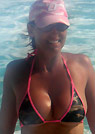 elizabeth in a malibu strings bikini