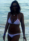 elizabeth in a malibu strings bikini