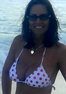 elizabeth in a malibu strings bikini