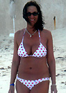 elizabeth in a malibu strings bikini