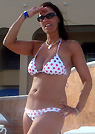 elizabeth in a malibu strings bikini