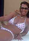 elizabeth in a malibu strings bikini