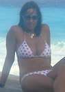 elizabeth in a malibu strings bikini