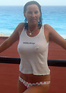 elizabeth in a malibu strings bikini