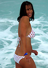 elizabeth in a malibu strings bikini