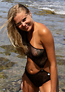 erin in a malibu strings bikini