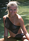 erin in a malibu strings bikini