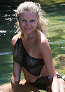 erin in a malibu strings bikini