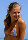 erin in a malibu strings bikini