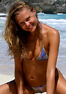 erin in a malibu strings bikini