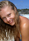 erin in a malibu strings bikini