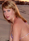 janna in a malibu strings bikini