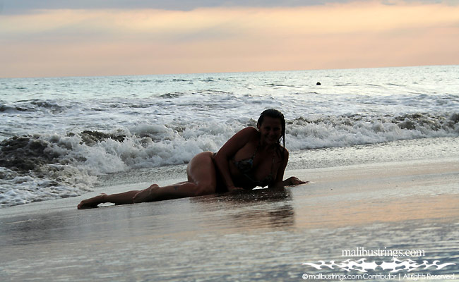 Jeni in a Malibu Strings bikini in Costa Rica.
