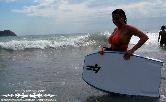 Jeni in a Malibu Strings bikini in Costa Rica.
