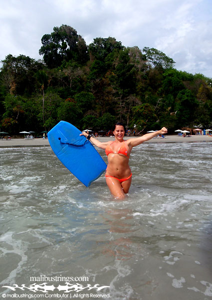 Jeni in a Malibu Strings bikini in Costa Rica.