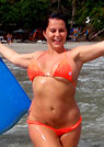 jeni in a malibu strings bikini