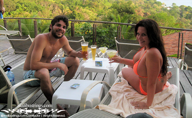 Jeni in a Malibu Strings bikini in Costa Rica.