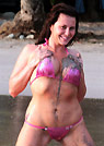jeni in a malibu strings bikini