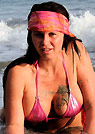 jeni in a malibu strings bikini