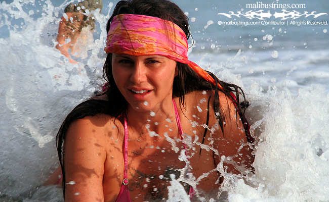 Jeni in a Malibu Strings bikini in Costa Rica.