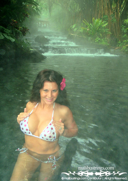 Jeni in a Malibu Strings bikini in Costa Rica.
