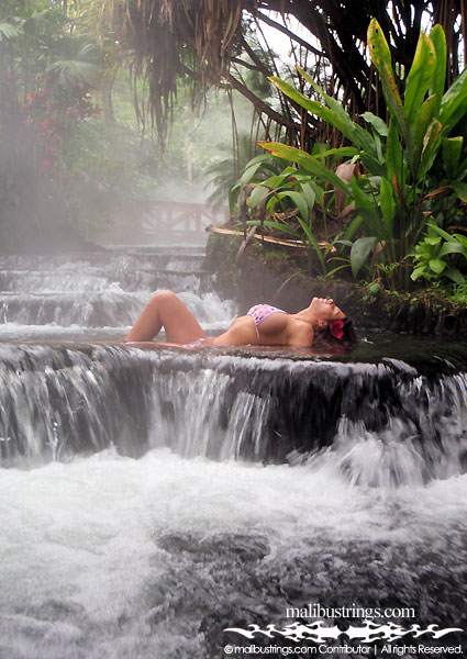 Jeni in a Malibu Strings bikini in Costa Rica.