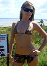 jennifer in a malibu strings bikini