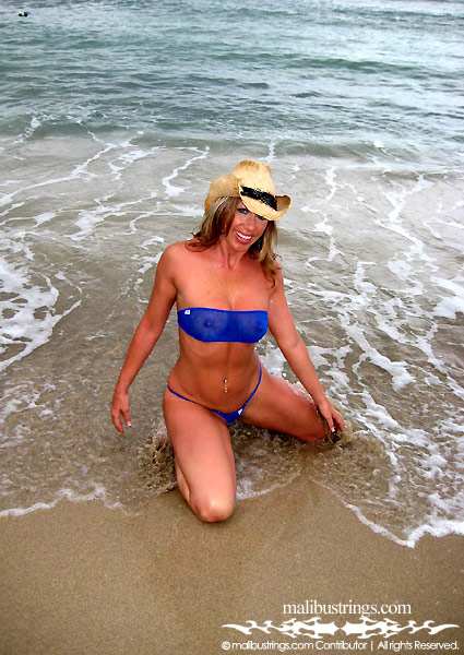 Jenny in a Malibu Strings bikini in Jamaica.