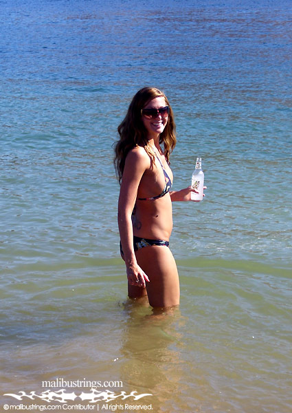 Julianna in a Malibu Strings bikini in Lake Mead.