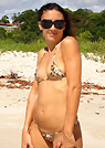 keli in a malibu strings bikini