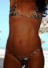 keli in a malibu strings bikini