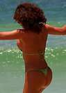 kj in a malibu strings bikini