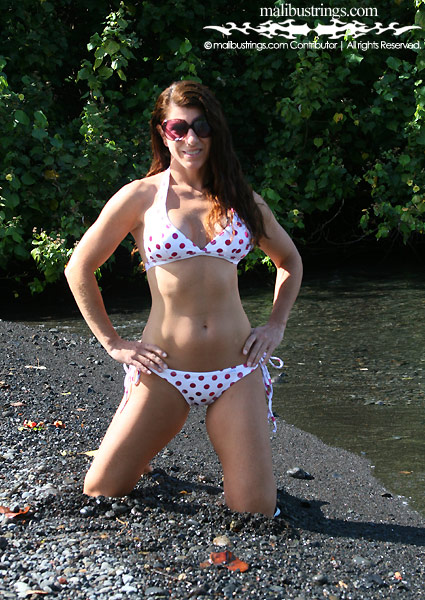 Laurie G in a Malibu Strings bikini in Maui.