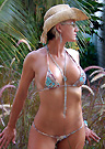 lolo in a malibu strings bikini
