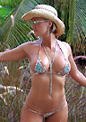lolo in a malibu strings bikini