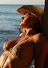 lolo in a malibu strings bikini