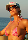 lolo in a malibu strings bikini