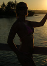 lolo in a malibu strings bikini