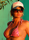 lolo in a malibu strings bikini