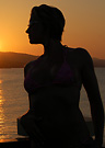 lolo in a malibu strings bikini
