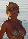 lolo in a malibu strings bikini