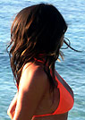 maria in a malibu strings bikini