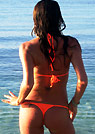maria in a malibu strings bikini