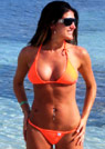 maria in a malibu strings bikini