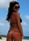 maria in a malibu strings bikini