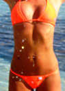 maria in a malibu strings bikini