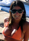 maria in a malibu strings bikini