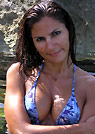 monica in a malibu strings bikini