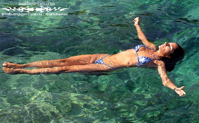 Monica in a Malibu Strings bikini in Ibiza Spain.